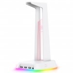 Держатель наушников Onikuma RGB Gaming ST-2 |3USB, AUX| белый