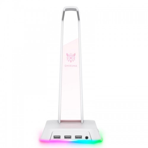 Тримач навушників Onikuma RGB Gaming ST-2 |3USB, AUX| white