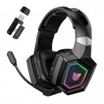 Навушники Onikuma Wireless Gaming Headset Headworn GT806 |BT5.4/2.4G, Type-C, 20H, RGB| black