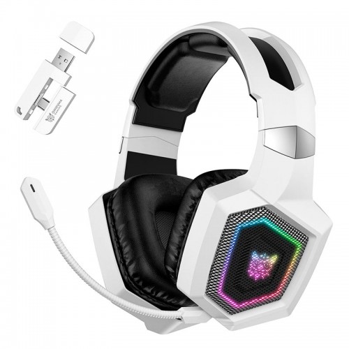 Навушники Onikuma Wireless Gaming Headset Headworn GT806 |BT5.4/2.4G, Type-C, 20H, RGB| white