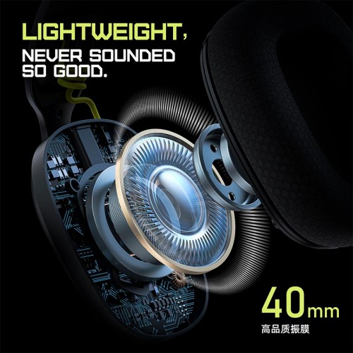 Навушники Onikuma Headworn Three Mode Headset B2 |BT5.3/2.4G/Type-C, 25H| black