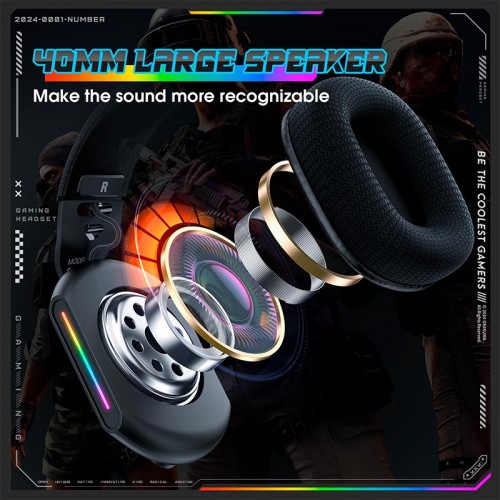 Навушники Onikuma Noise Cancelling Headphone Wired Game Headset X12 |USB+3.5mm, RGB| black