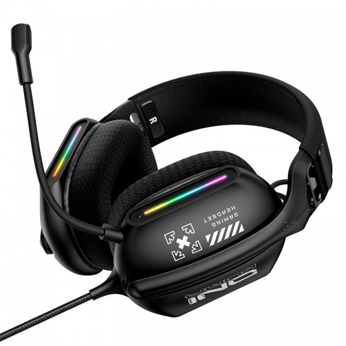 Навушники Onikuma Noise Cancelling Headphone Wired Game Headset X12 |USB+3.5mm, RGB| black