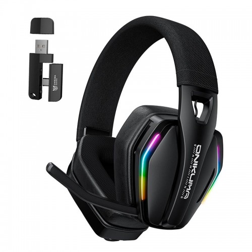 Навушники Onikuma Tri Mode gaming headphones GT826 |BT5.4/2.4G/Type-C, 15/80H, RGB| black