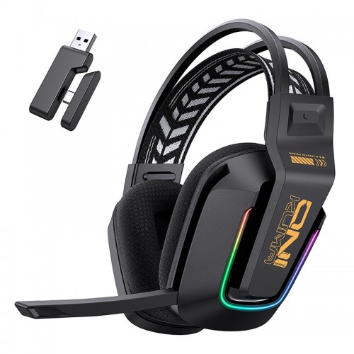 Навушники Onikuma Tri Mode gaming headphones GT828 |BT5.4/2.4G/Type-C, 15/55H, RGB| black