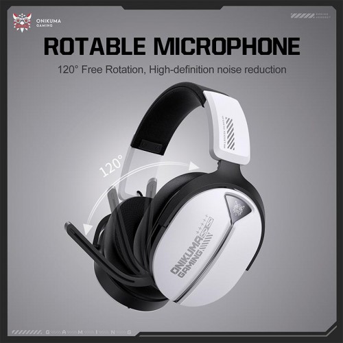Навушники Onikuma Tri Mode headphones GT887 |BT5.4/2.4G/Type-C, 20/60H| black