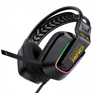Навушники Onikuma wired gaming headphones X13 |3.5mm+USB, RGB| black