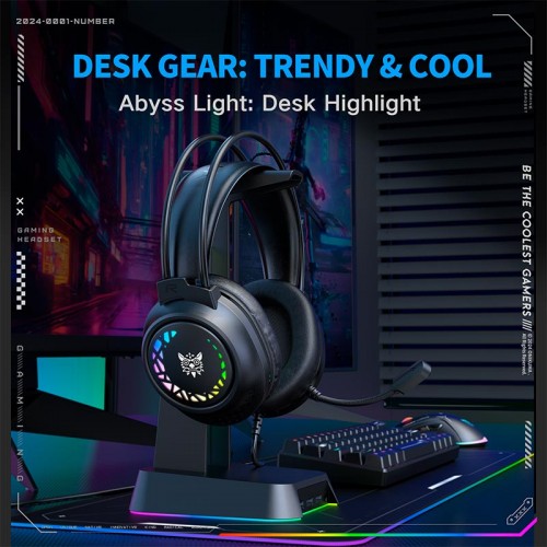 Наушники Onikuma wired gaming headphones X92 |3.5mm+USB, RGB| black