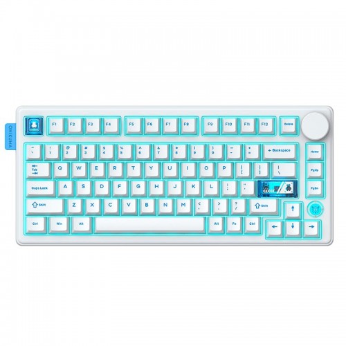 Клавиатура Onikuma Tri Mode Mechanical RGB gaming keyboard 81 Keys MT706 |2.4G/BT/Type-C, ENG Layouts| white