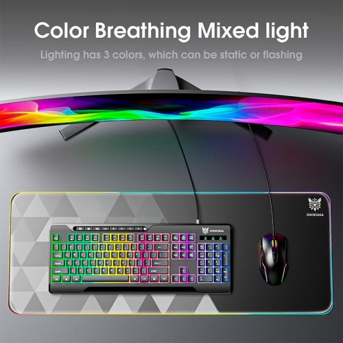 Клавіатура Onikuma wired gaming RGB keyboard 104 Keys G32 |ENG Layouts| black