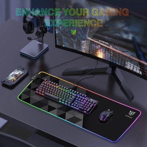 Килимок для мишки ONIKUMA Gaming Mouse Pad RGB MP006 (G6)|800*300*4MM| black