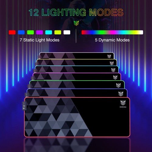 Килимок для мишки ONIKUMA Gaming Mouse Pad RGB MP006 (G6)|800*300*4MM| black