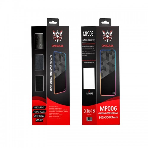 Килимок для мишки ONIKUMA Gaming Mouse Pad RGB MP006 (G6)|800*300*4MM| black