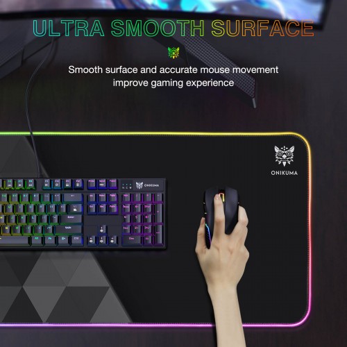 Килимок для мишки ONIKUMA Gaming Mouse Pad RGB MP006 (G6)|800*300*4MM| black