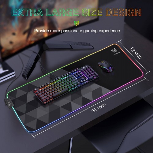 Килимок для мишки ONIKUMA Gaming Mouse Pad RGB MP006 (G6)|800*300*4MM| black