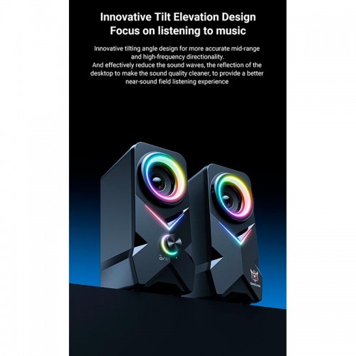 Акустика для ПК Onikuma L2 RGB |10W, BT/AUX/USB| black