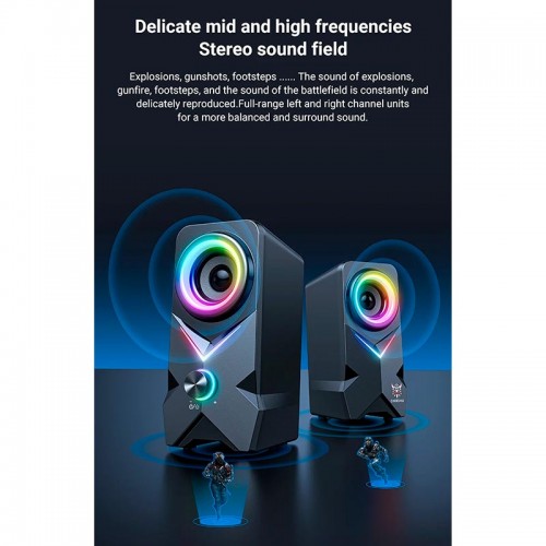 Акустика для ПК Onikuma L2 RGB |10W, BT/AUX/USB| black