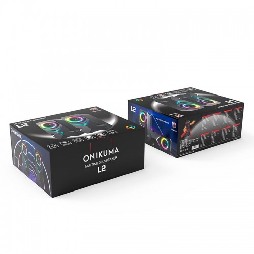 Акустика для ПК Onikuma L2 RGB |10W, BT/AUX/USB| black