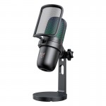 Мікрофон Onikuma RGB microphone M730 |Type-C, 2m| black