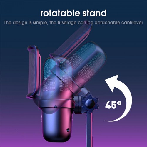 Мікрофон Onikuma RGB microphone M730 |Type-C, 2m| black