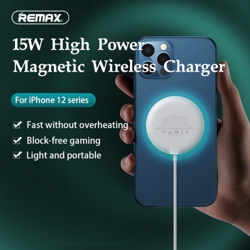 Зарядка Qi REMAX Motin Series Wireless Magnetic Fast Charger RP-W30 |15W|