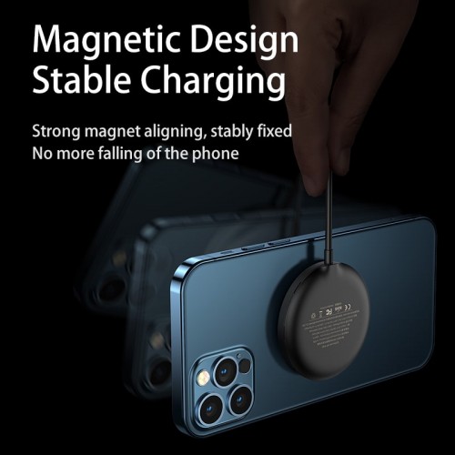 Зарядка Qi REMAX Motin Series Wireless Magnetic Fast Charger RP-W30 |15W|