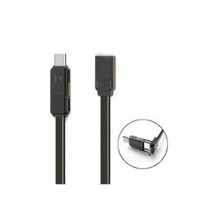 Кабель combo Micro USB + Lightning + Type-C REMAX Gplex RC-070th black