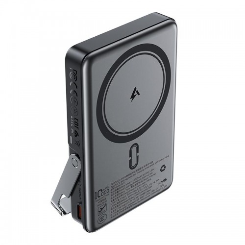 УМБ ACEFAST PD magnetic fast charging power bank with built-in stand M17 10000 mAh |1Type-C, 22.5W/3A, PD/QC| black