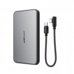 Ультратонкий павербанк MagSafe Acefast M30 5000mAh 20W с кабелем, черный