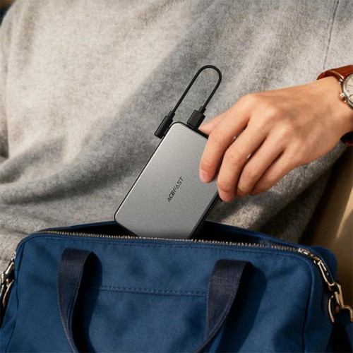 УМБ Acefast PD magnetic fast charging power bank with cable M30 5000mAh |2Type-C, 20W/3A, PD/QC| black