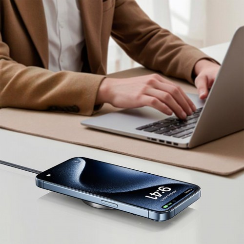 Зарядка Qi2 ACEFAST desktop magnetic wireless charger with cable E24 |5-15W, 1.2m|