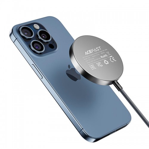 Зарядка Qi2 ACEFAST desktop magnetic wireless charger with cable E24 |5-15W, 1.2m|