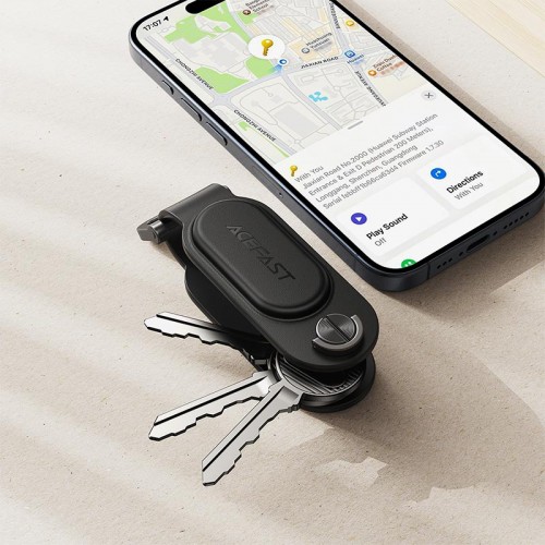 Пошуковий трекер Acefast keychain positioning device S4 |Apple Find My| black