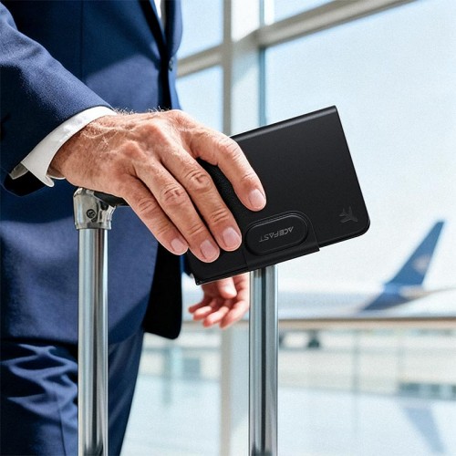 Пошуковий трекер Acefast Passport cover positioning device S6 |Apple Find My| black