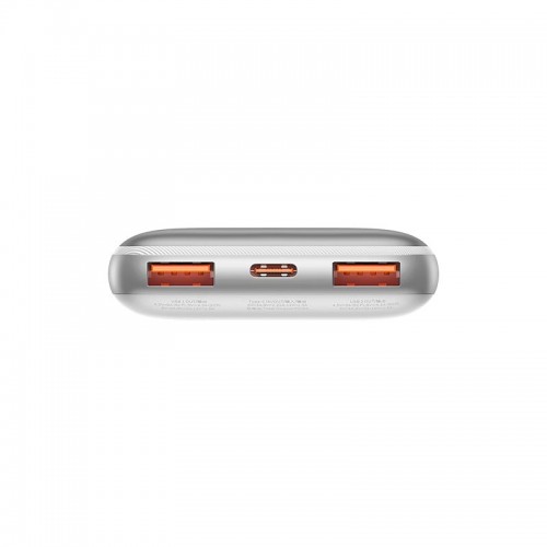 УМБ BASEUS Bipow Pro Digital Display Fast Charge Power Bank 10000mAh |2USB/Type-C, QC/PD, 22.5W/3A| (PPBD040002) white