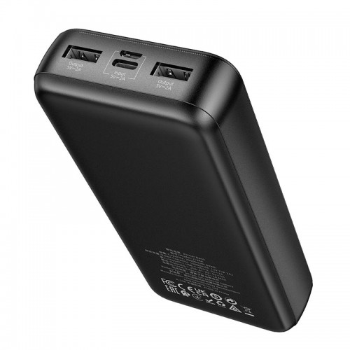 УМБ HOCO Powerful power bank J128A 20000mAh |2USB/1Type-C, 2A| black
