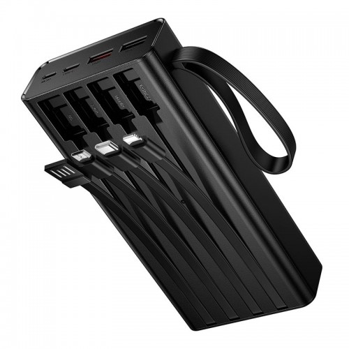 УМБ HOCO Shine PD+light 4-cable power bank J155 20000mAh |2USB/1Type-C, 22.5W/3A, PD/QC|