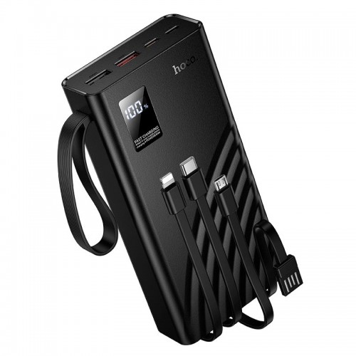УМБ HOCO Shine PD+light 4-cable power bank J155 20000mAh |2USB/1Type-C, 22.5W/3A, PD/QC|