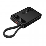 Повербанк Hoco Edge J171 10000mAh 22.5W/3A з 2 кабелями Type-C/Lightning black