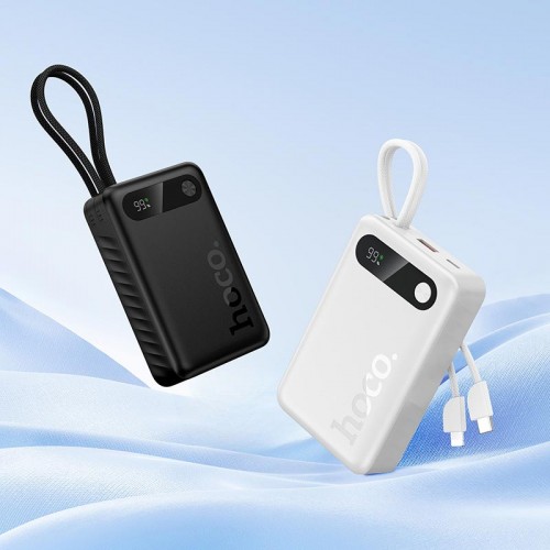 УМБ HOCO Edge PD fully compatible power bank with two cables J171A 20000mAh |1USB/1Type-C, 22.5W/3A, PD/QC|