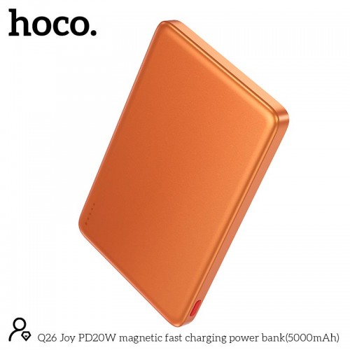 УМБ HOCO Joy PD magnetic fast charging power bank Q26 5000mAh |1Type-C, 20W/3A, PD/QC|