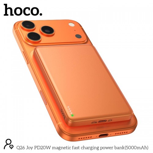 УМБ HOCO Joy PD magnetic fast charging power bank Q26 5000mAh |1Type-C, 20W/3A, PD/QC|