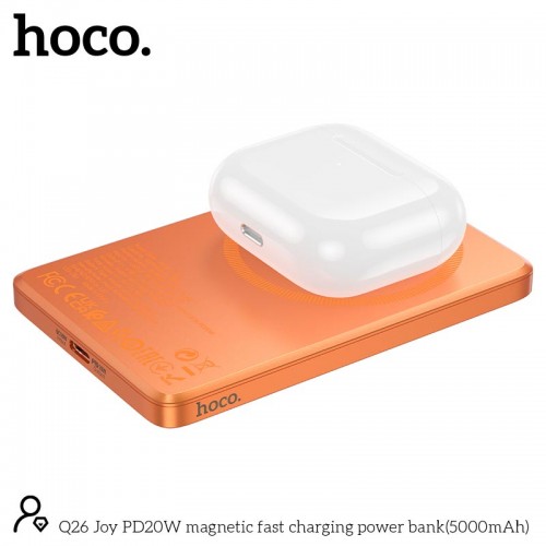 УМБ HOCO Joy PD magnetic fast charging power bank Q26 5000mAh |1Type-C, 20W/3A, PD/QC|