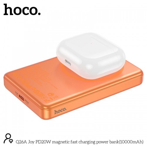 УМБ HOCO Joy PD magnetic fast charging power bank Q26A 10000mAh |1Type-C, 20W/3A, PD/QC|