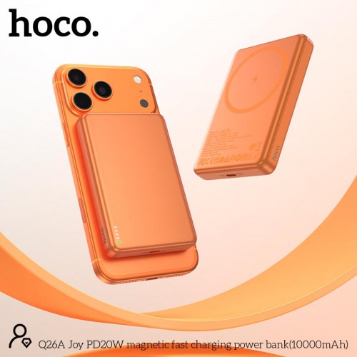 УМБ HOCO Joy PD magnetic fast charging power bank Q26A 10000mAh |1Type-C, 20W/3A, PD/QC|