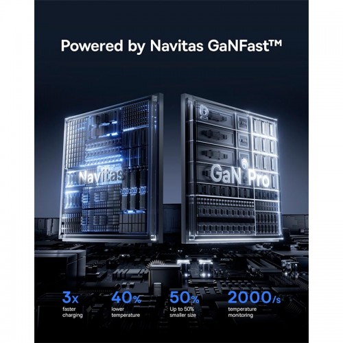 Адаптер мережевий BASEUS PicoGo AE11 Fast Charger |1USB/2Type-C, 67W/3A, PD/QC| black