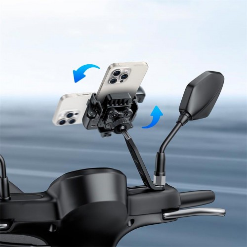 Держатель BASEUS GoTrip Series Bike Phone Mount Rearview Mirror Version (C40572301111-01)