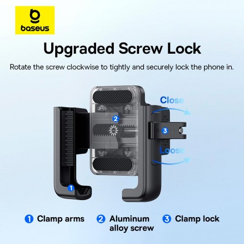 Держатель BASEUS GoTrip Series Bike Phone Mount Rearview Mirror Version (C40572301111-01)