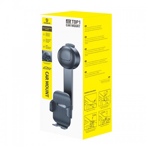 Тримач BASEUS PrimeTrip C03 Air Clamping Car Mount (Suction Cup Version) black