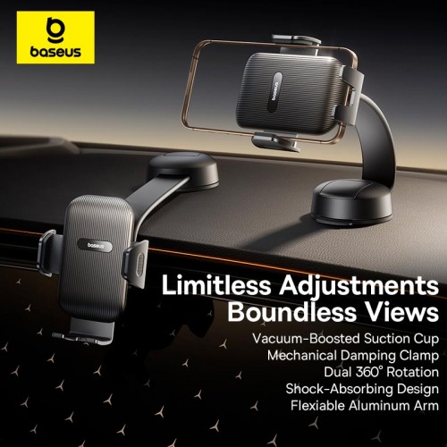 Тримач BASEUS PrimeTrip C03 Air Clamping Car Mount (Suction Cup Version) black